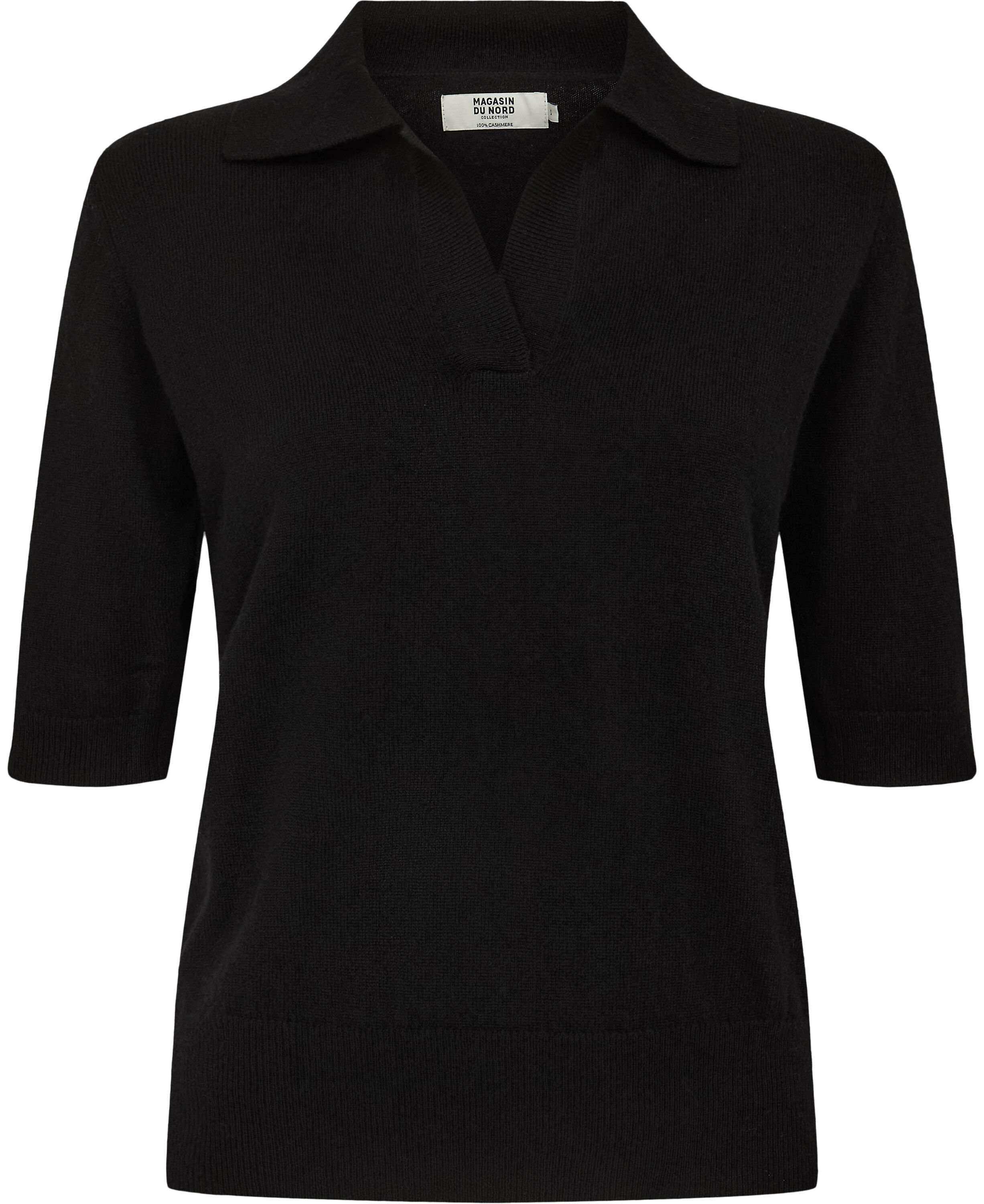 Classic 9 Kort&aelig;rmede polo strik - 100% Cashmere