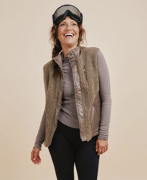 Glacier Fleece Vest - Hazel