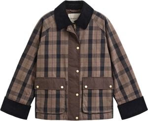 CHECKED WAXED JACKET