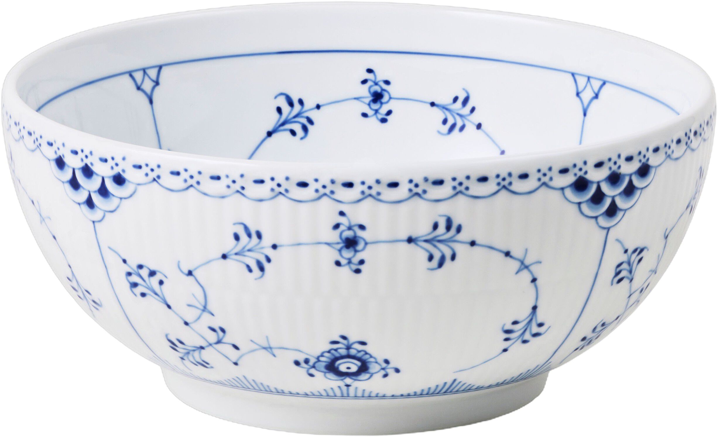 Blue Fluted HL Bowl 110cl