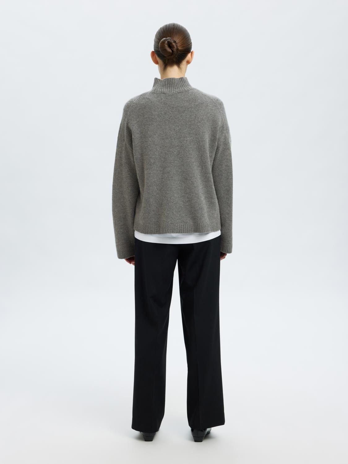 SLFCILLE LS KNIT HIGH NECK NOOS