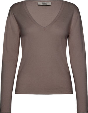 RMWSofia wool LS V-neck knit