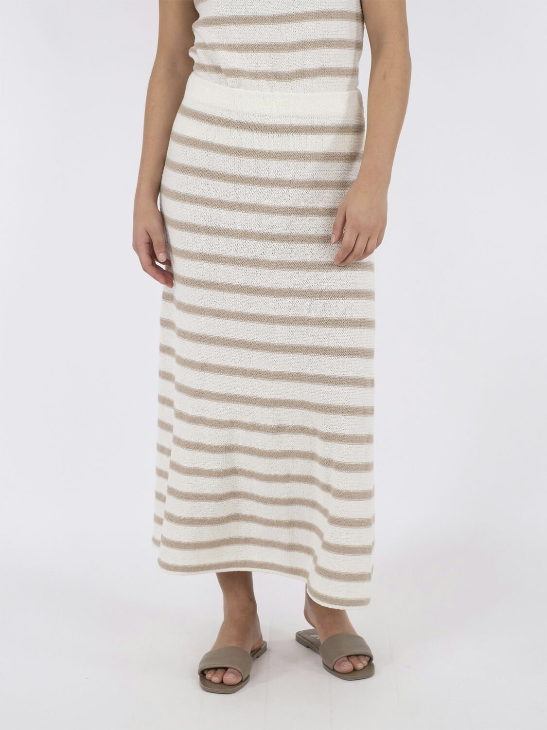 Etti Boucle Knit Stripe Skirt