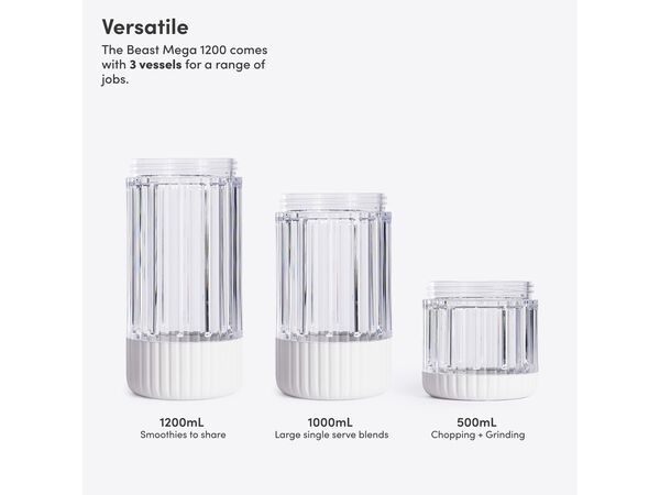 Blender Mega Plus 1200 Cloud white