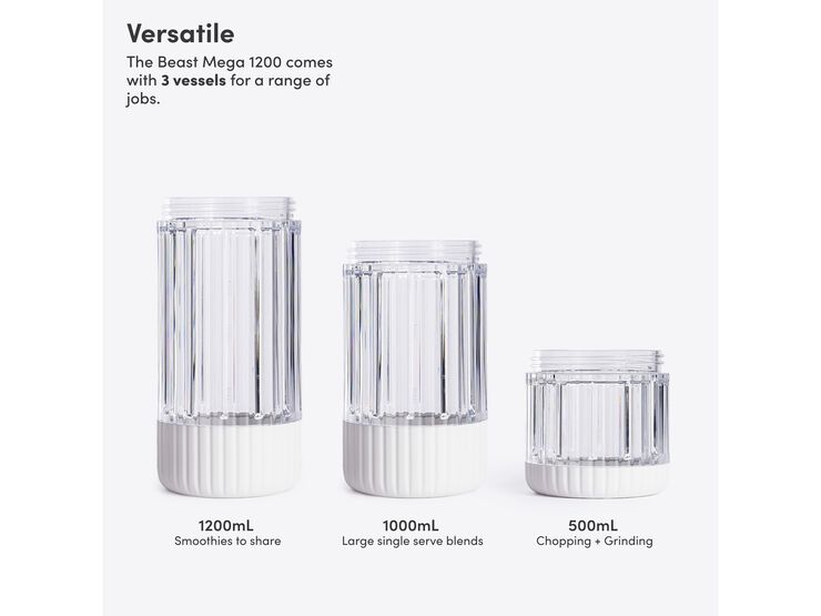 Blender Mega Plus 1200 Cloud white