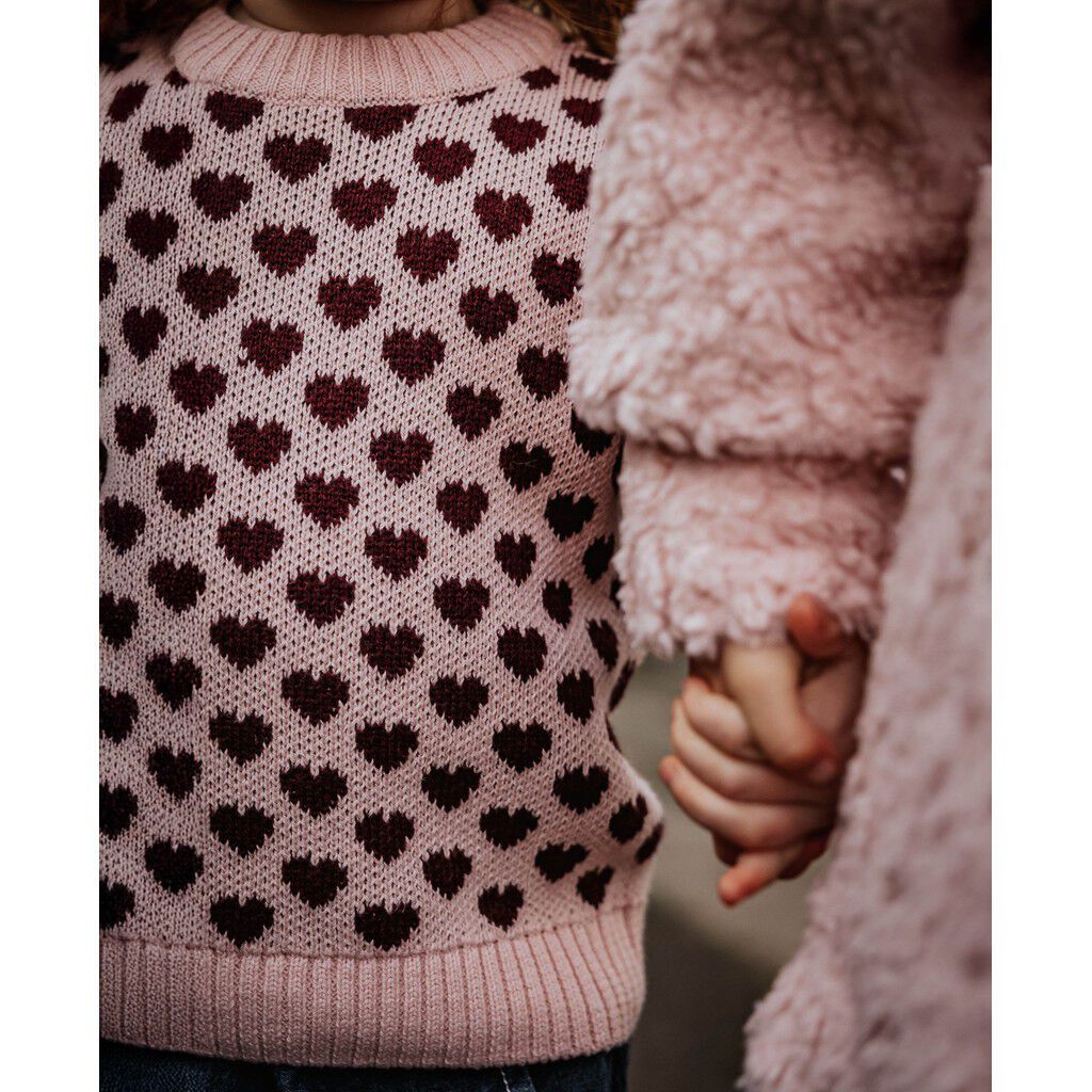 JANIE CASHMERE HEART PULLOVER