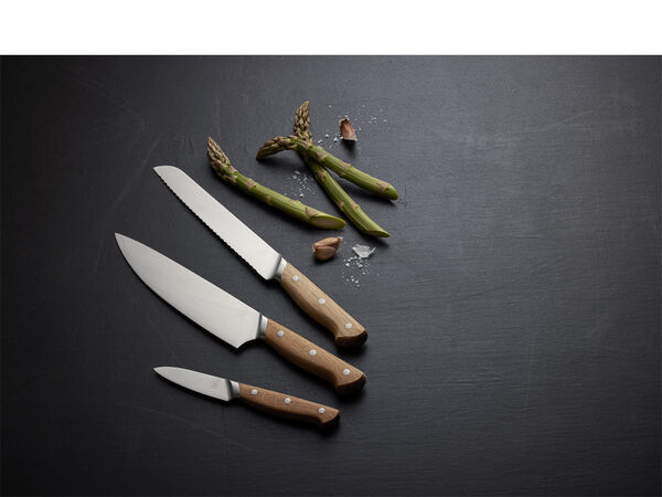 Knivsæt Foresta 3 dele Eg/Rustfrit stål