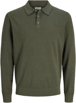 JREBCALLUM KNIT POLO NECK LS