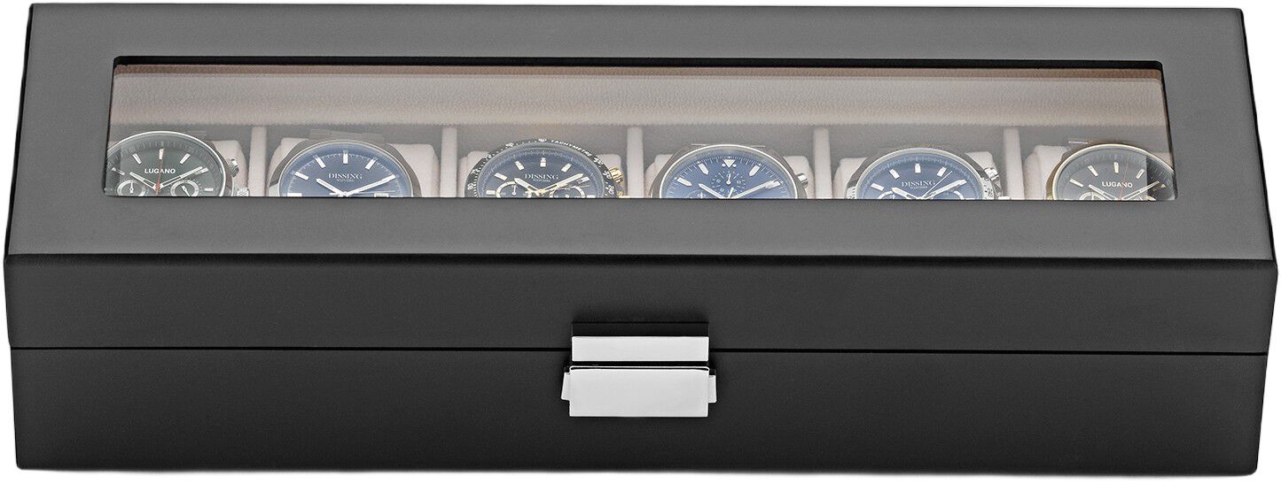 Watch Box 6 Watches Black Wood DIT0