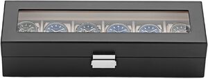 Watch Box 6 Watches Black Wood DIT0