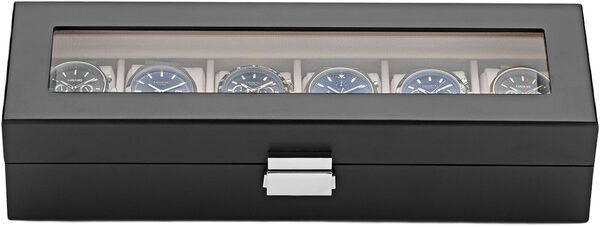 Watch Box 6 Watches Black Wood DIT0