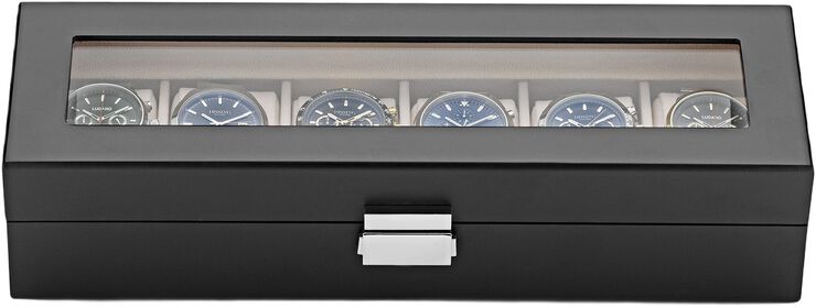 Watch Box 6 Watches Black Wood DIT0