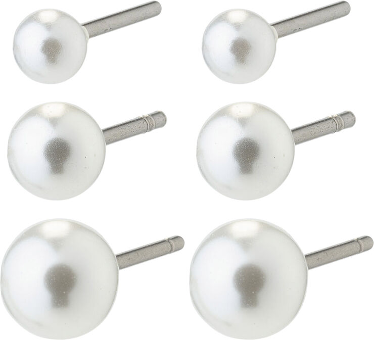 ELISA pearl earrings 3-in-1 set