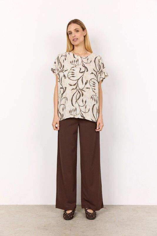 SC-SABIRA 1 Bluse Sand