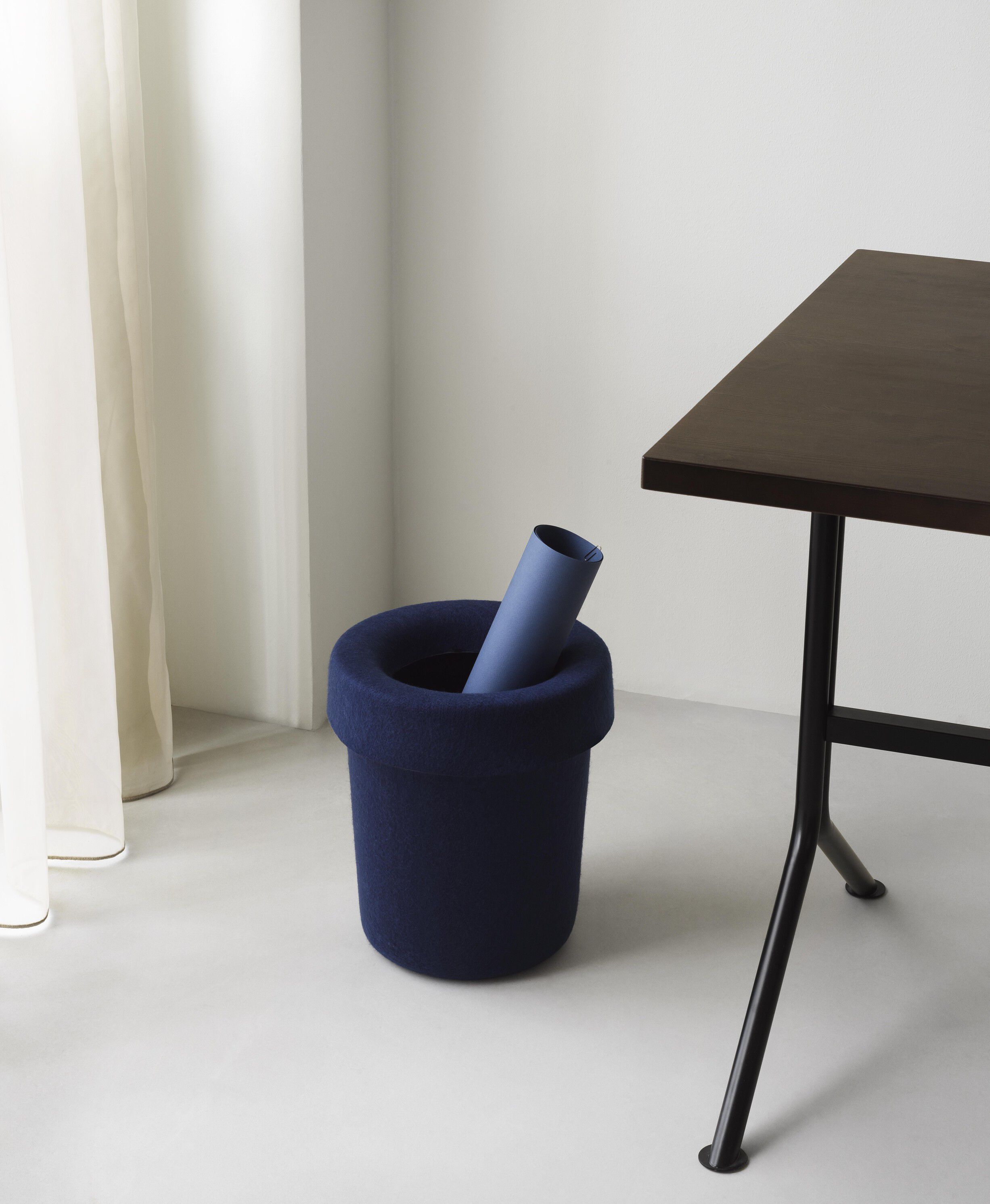 Hide Office Bin Dark Blue