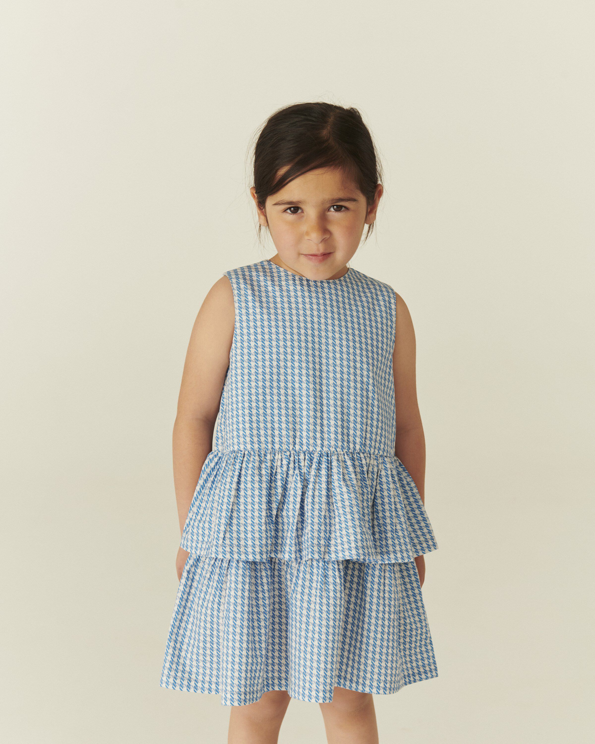 HOUNDSTOOTH DRESS W. BOW