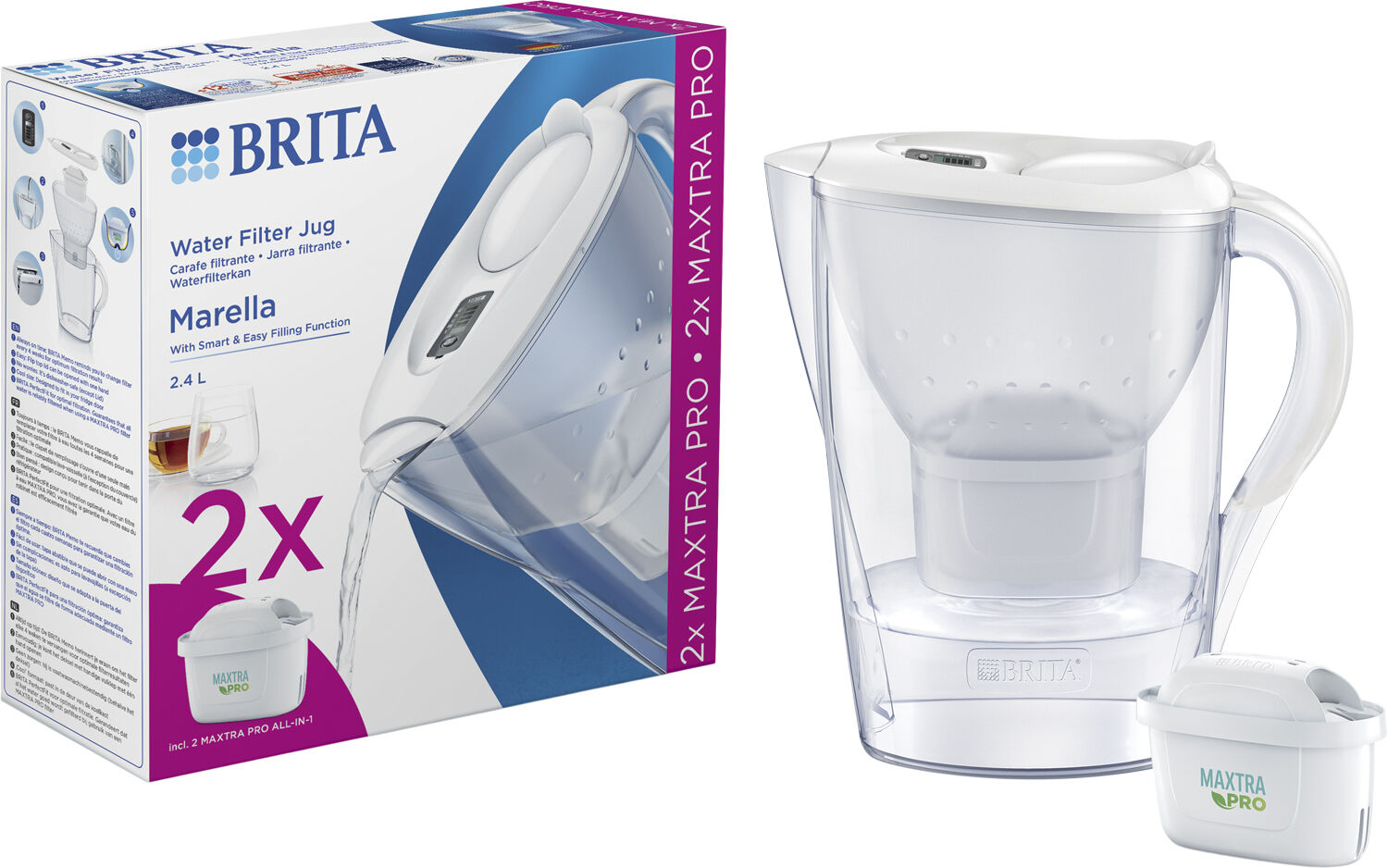 BRITA MARELLA ME4W INCL 2 MXPRO JUG Blue