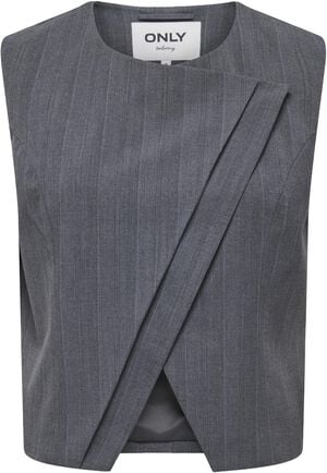 ONLJACKIE S/L PINSTR ASYM WAISTCOAT