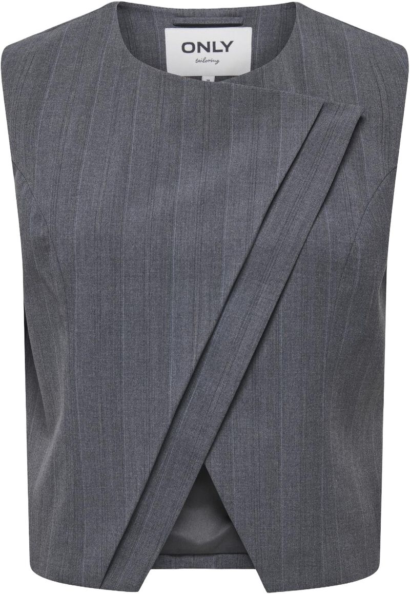 Onljackie S/L Pinstr Asym Waistcoat