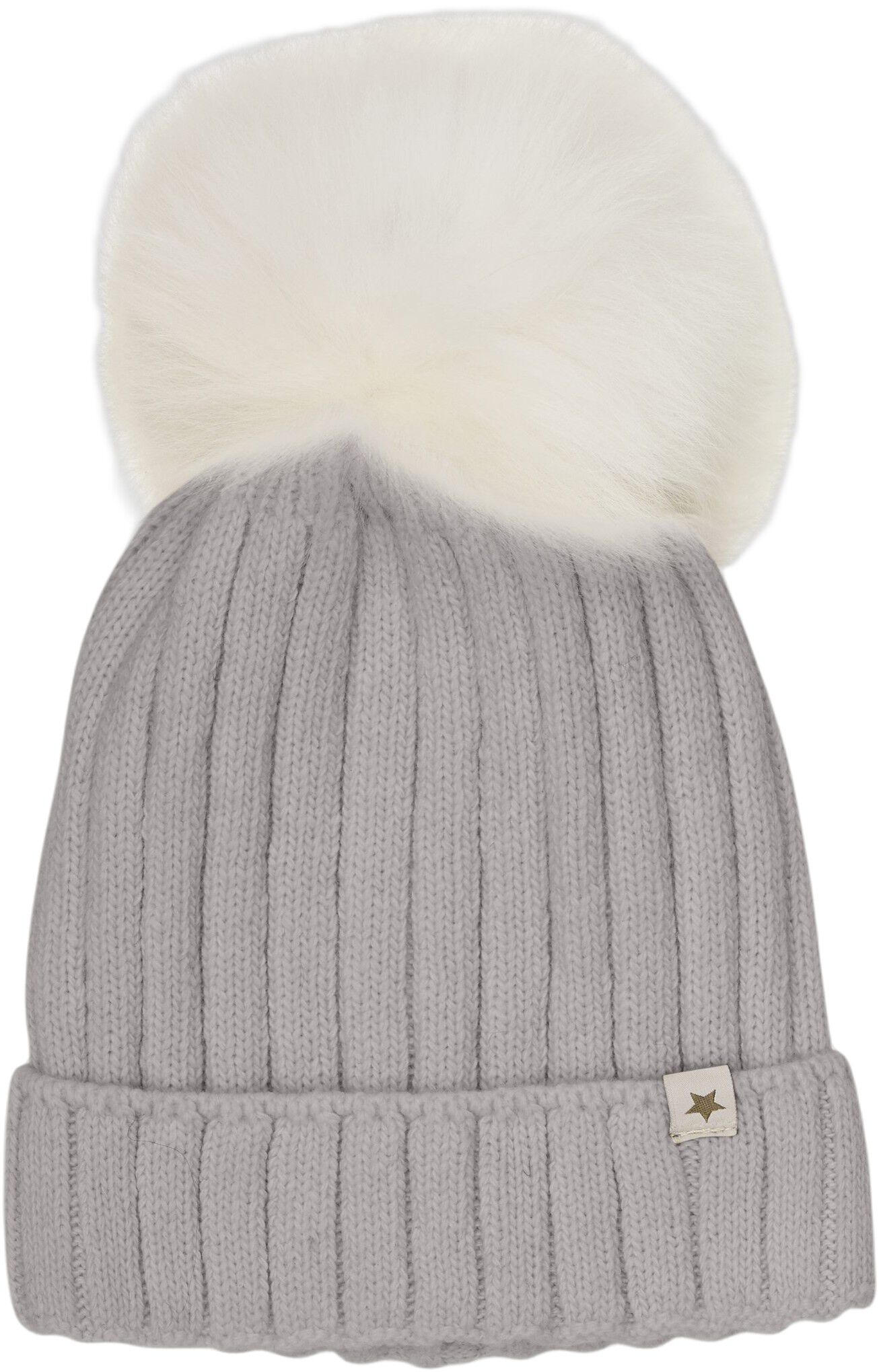 Hat Knit Alpaca Pompom