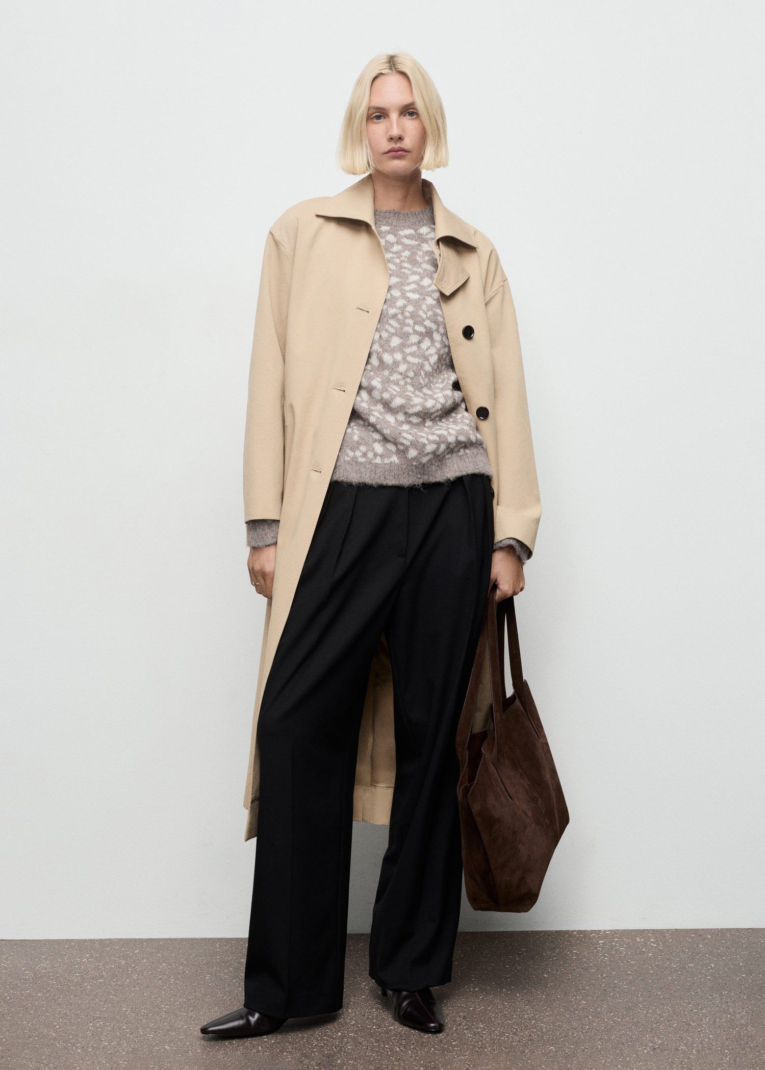 Animal print sweater