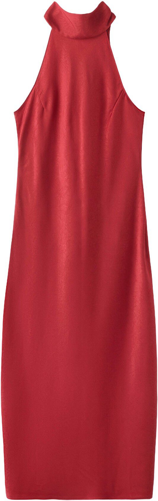 Halter-neck dress with bow