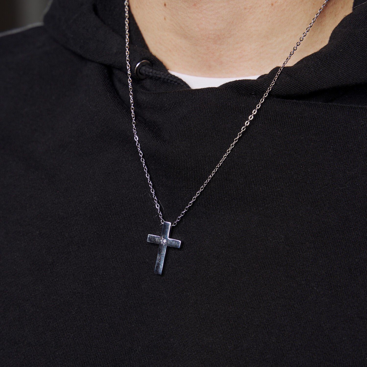 Captena Cross Necklace Stainless Steel DU10008