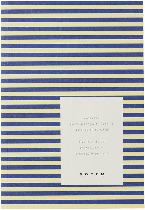 VITA Softcover Notebook - Small, Blue and Yellow
