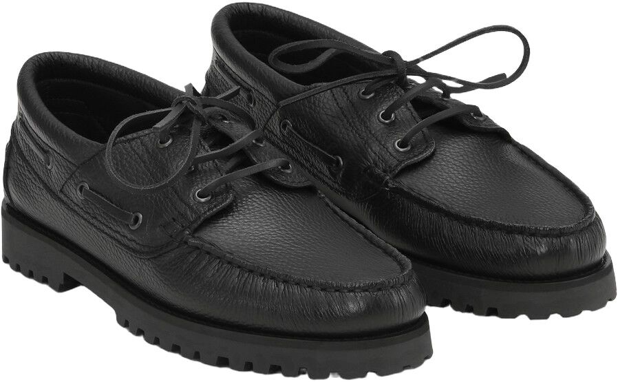 Grain Leather Boat Shoe