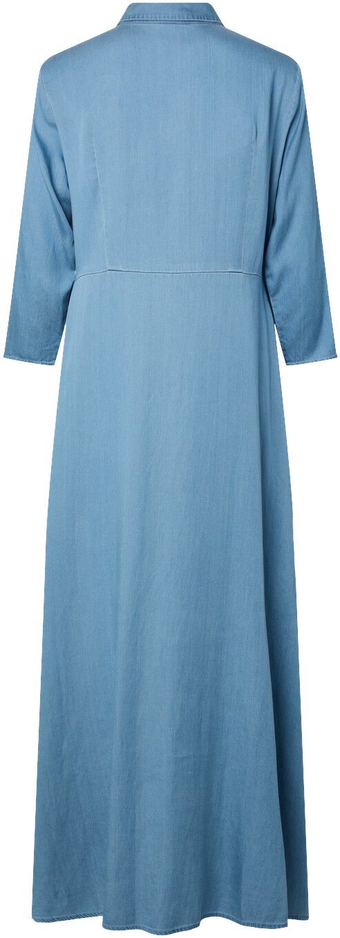 YASSAVANNA 3/4 LONG CHAMBRAY DRESS