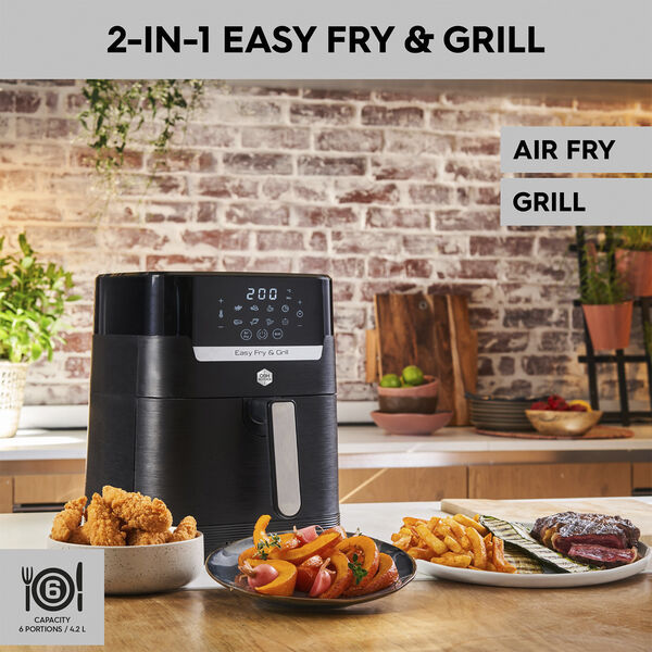 Easy Fry & Grill Precision 2in1 Black Digital