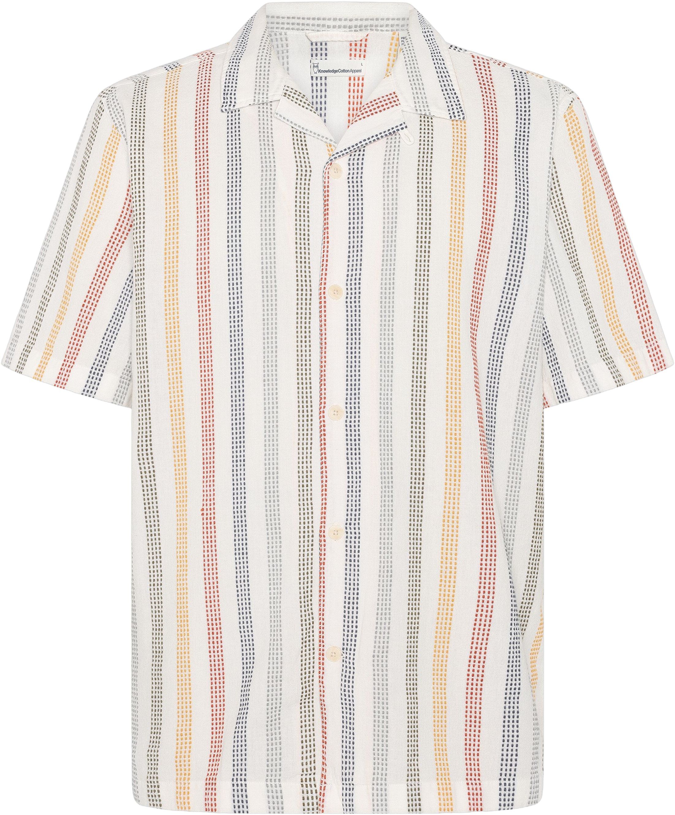 Relaxed stripe short sleeve shirt