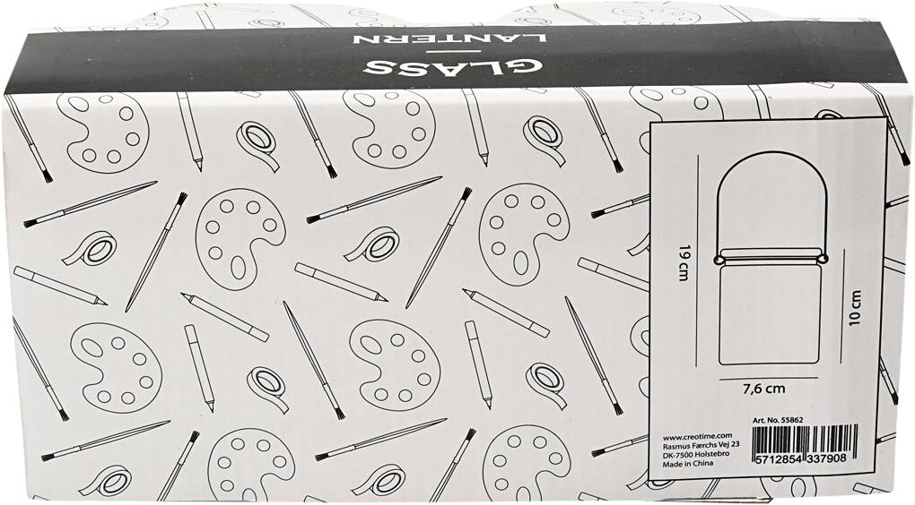 Lanterne, H: 10 cm, diam. 7,6 cm, 2 stk.