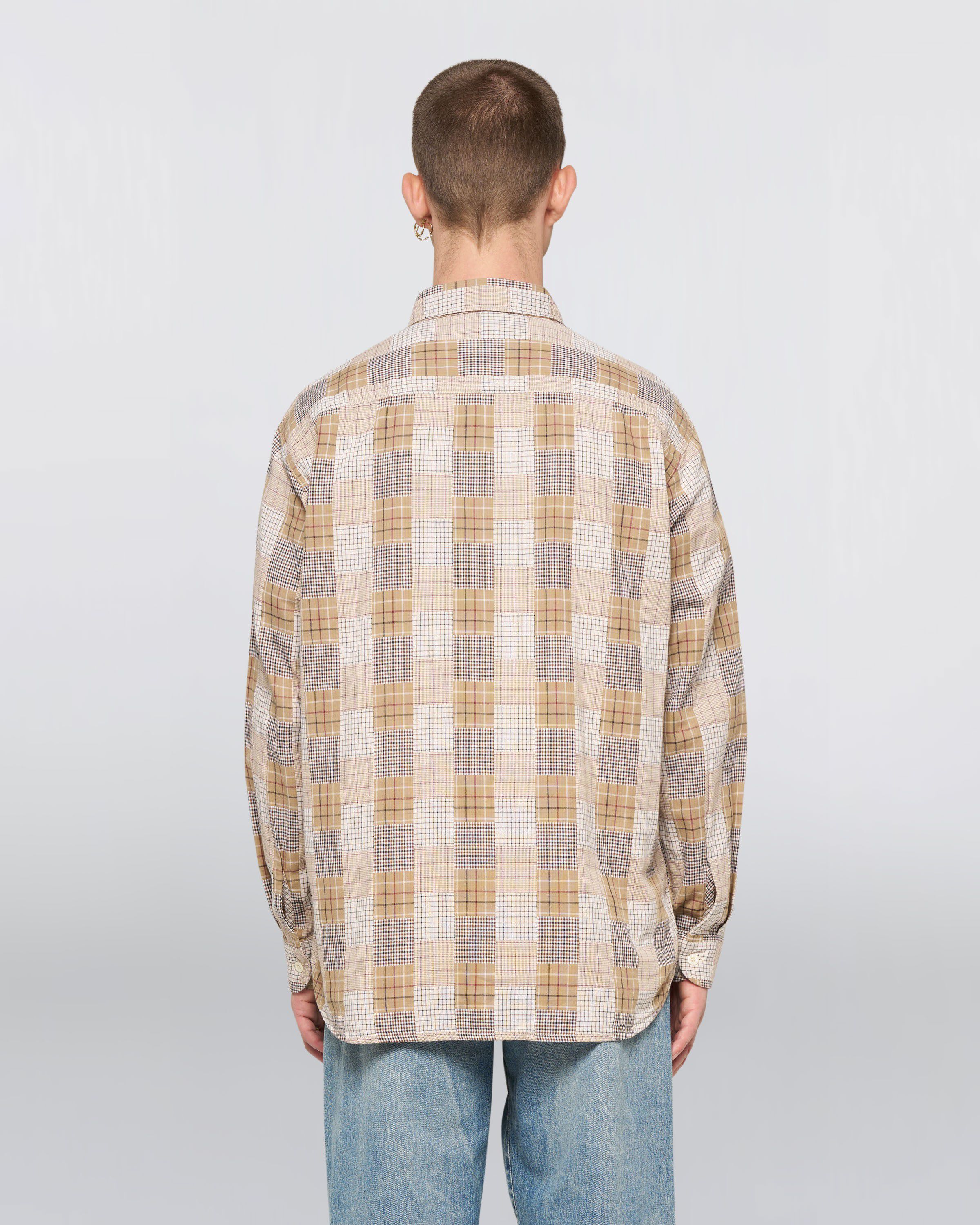 Work Shirt Ls-Beige/Brown