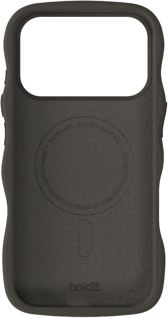 Wavy Silicone MagSafe Cpt. IPH18Pro/17Pro Charcoal
