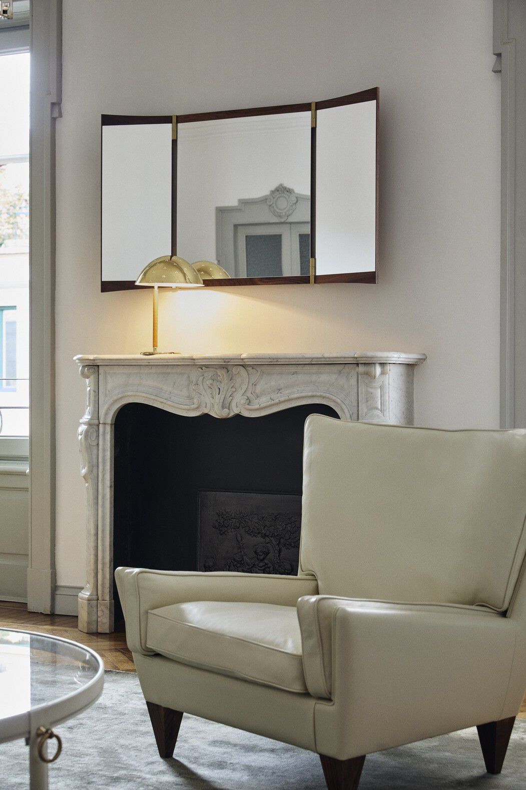 9209 Table Lamp Base: Brass, Shade: Polished Brass