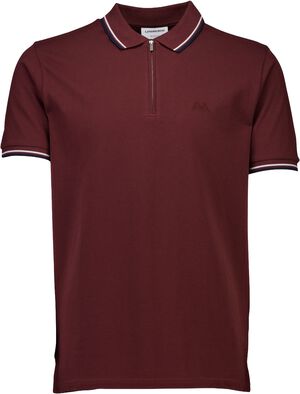 Polo shirt w. zip neck