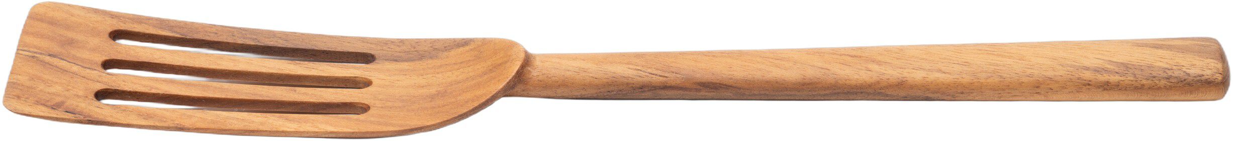 Spatel med huller, teak, smal