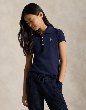 Stretch Mesh Polo Shirt KIDS