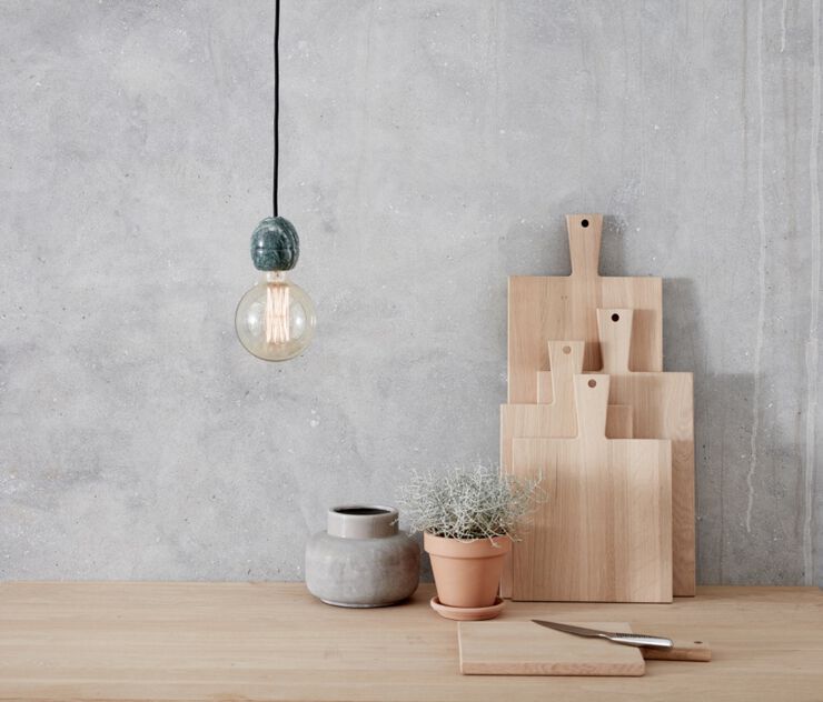 Serveringsbræt i eg