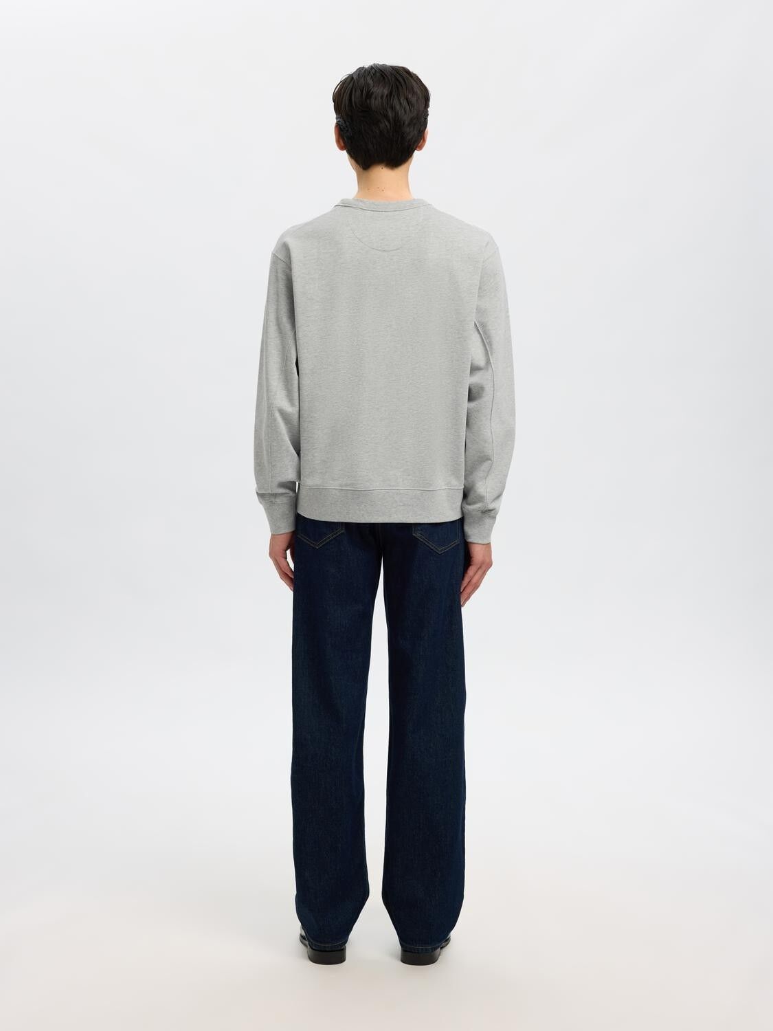 SLHRELAXLUKE LS SWEAT CREW NECK NOO