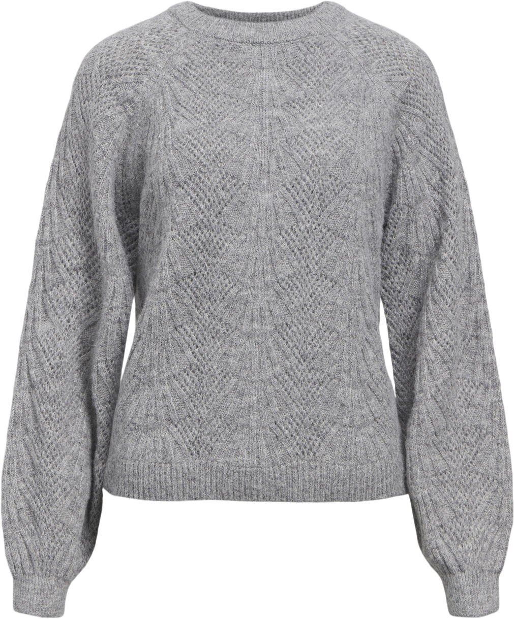 OBJFLORA RE L/S KNIT PULLOVER NOOS