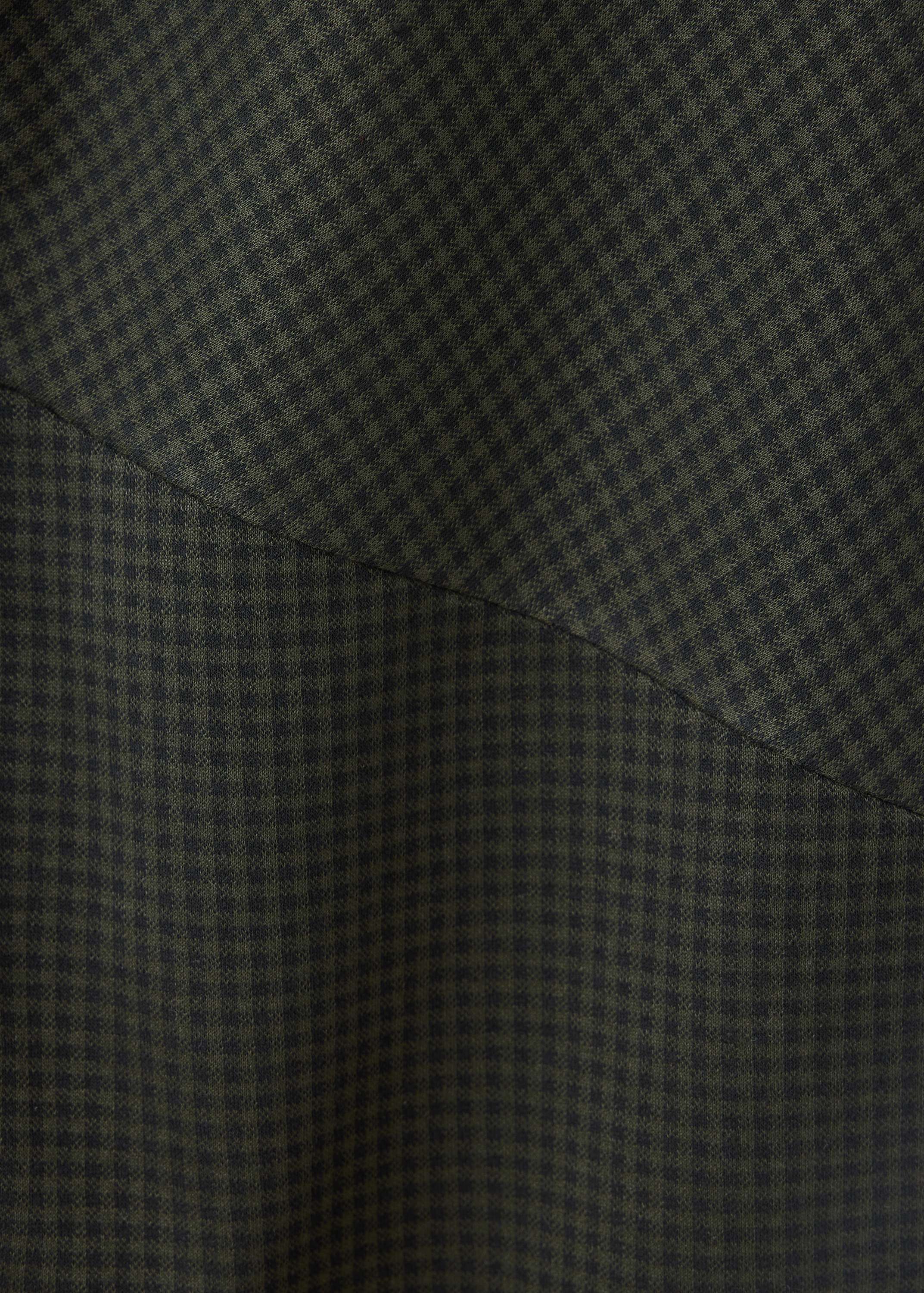 Gathered check dress