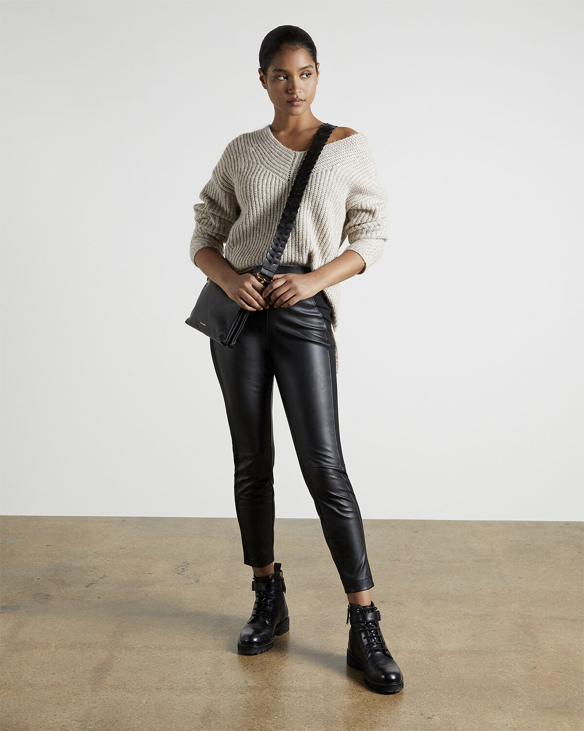 VLLADA Faux leather legging trouser