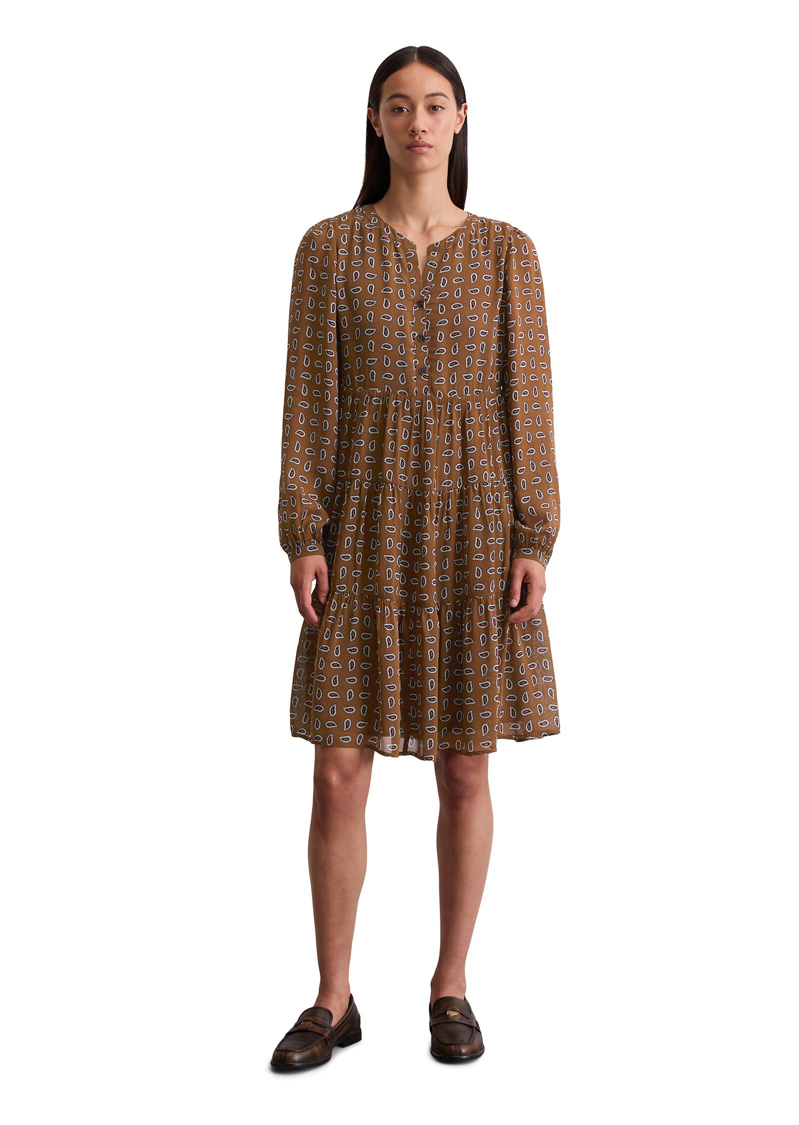 Dress, woven, longsleeve, short len