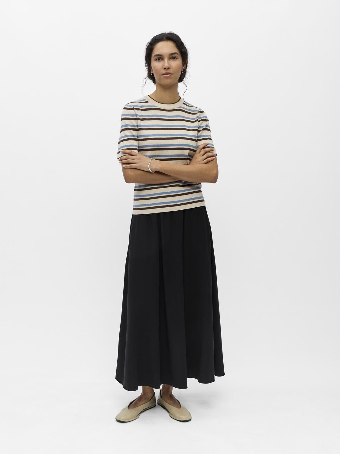 OBJESTER S/S NEW KNIT PULLOVER NOOS