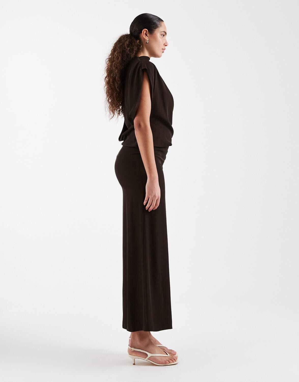 Tsabby Drapey High Neck Dress Wvn