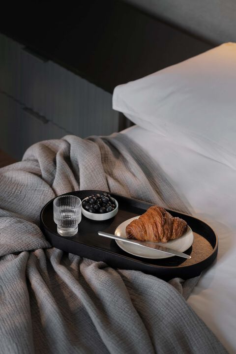 Wood Tray, Big, Black Oak, 31x47x3,5 cm