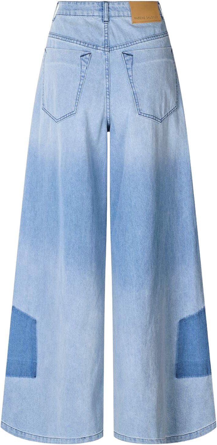 Light denim wide leg pants - Lane