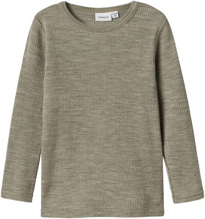 NAME IT Nbmwang Wool Needle Longjohn Noos - Uomo, Bianco